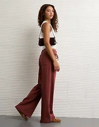 AE Dreamy Drape Stretch Low-Rise Ultra Wide-Leg Pant