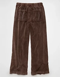 AE Stretch Corduroy Low-Rise Baggy Wide-Leg Pant