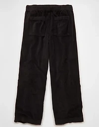 AE Stretch Corduroy Low-Rise Baggy Wide-Leg Pant