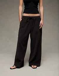 AE Stretch Corduroy Low-Rise Baggy Wide-Leg Pant