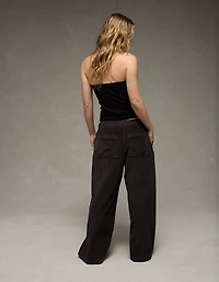 AE Stretch Corduroy Low-Rise Baggy Wide-Leg Pant