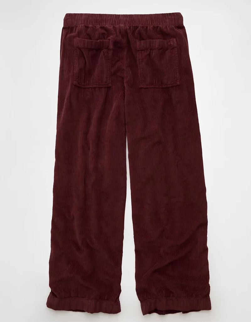 AE Cozy Corduroy Low-Rise Baggy Wide-Leg Pant