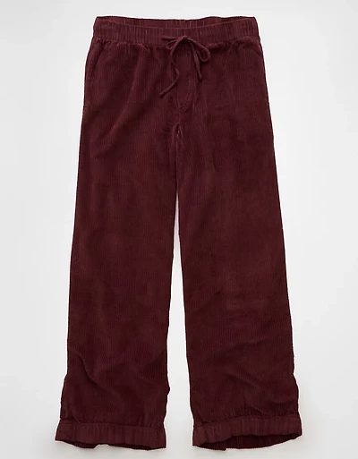 AE Cozy Corduroy Low-Rise Baggy Wide-Leg Pant