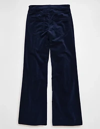 Pantalon à jambe évasée taille haute en velours côtelé AE