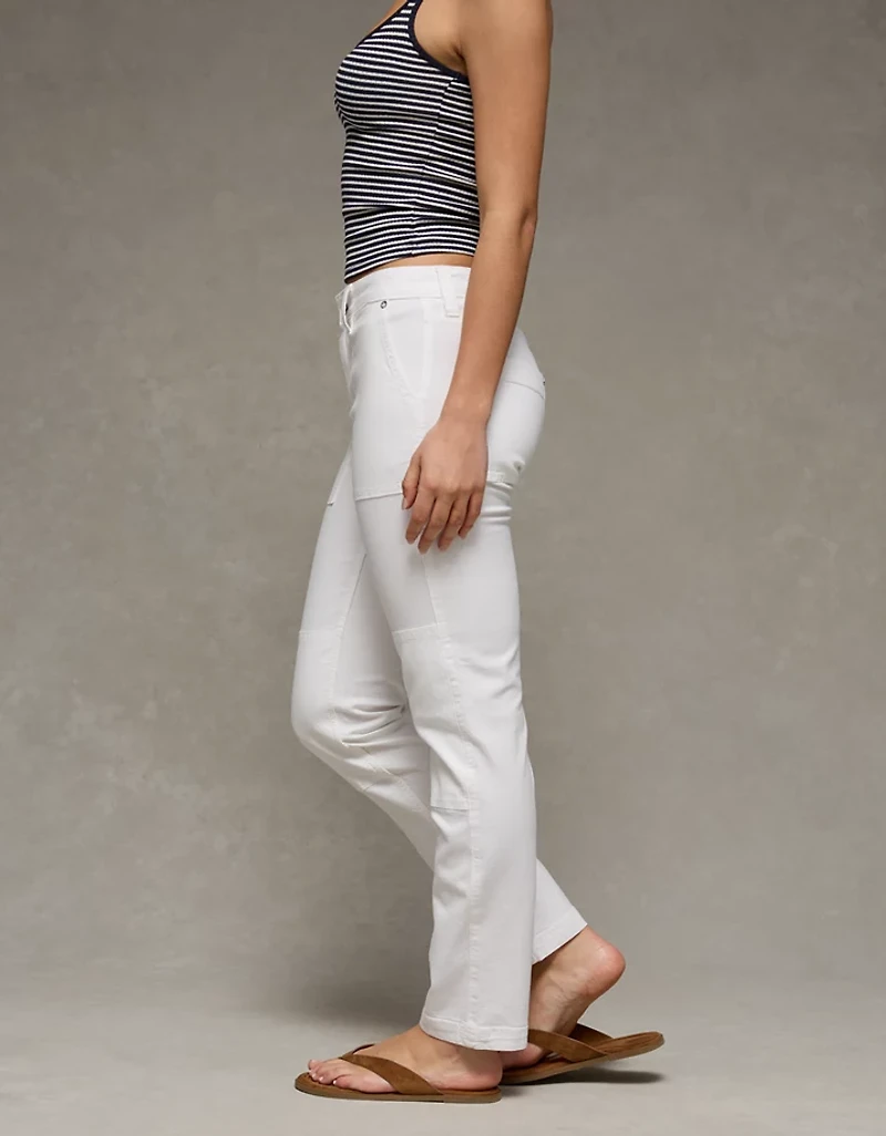 Pantalon menuisier à taille haute extensible AE