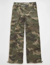 AE Camo Mid-Rise Wide-Leg Pant
