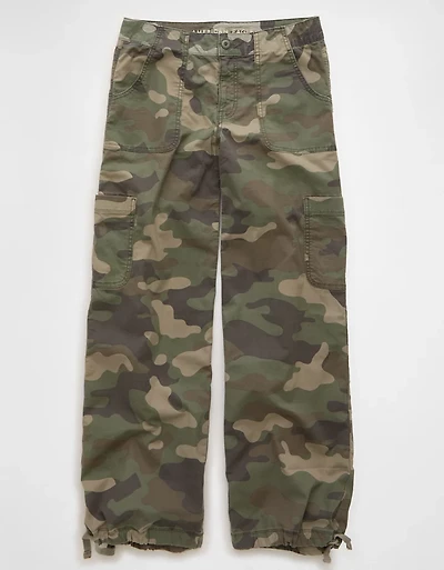 AE Camo Mid-Rise Wide-Leg Pant
