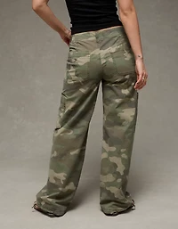 AE Stretch Camo Mid-Rise Wide-Leg Pant