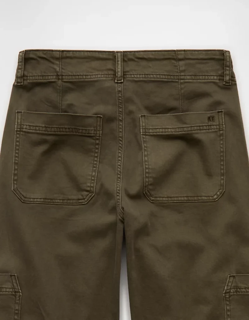 AE Stretch Super High-Waisted Wide-Leg Cargo Pant