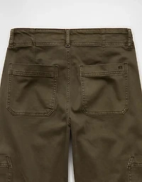 AE Stretch Super High-Waisted Wide-Leg Cargo Pant