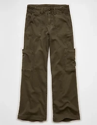 AE Stretch Super High-Waisted Wide-Leg Cargo Pant