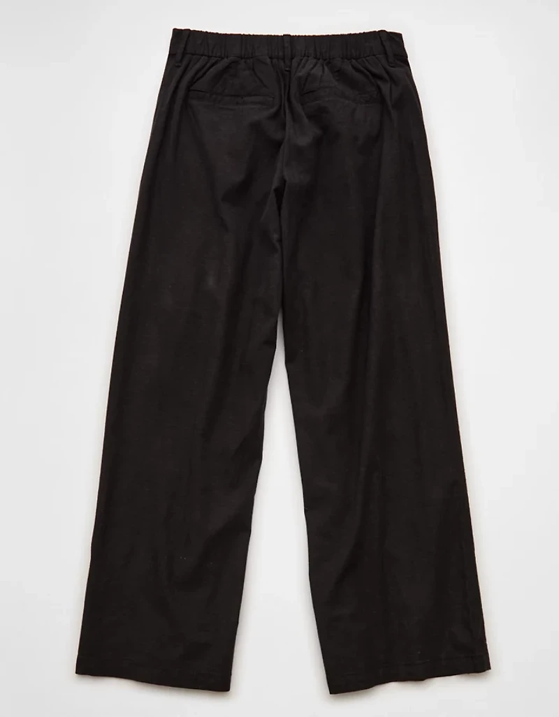 AE High-Waisted Linen-Blend Trouser