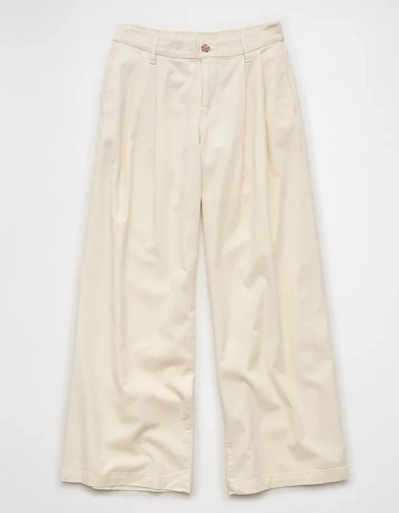 AE High-Waisted Linen-Blend Trouser