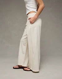 AE High-Waisted Linen-Blend Trouser