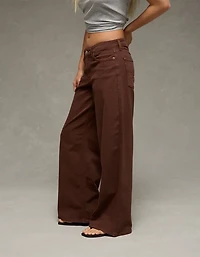 AE Dreamy Drape Stretch Low-Rise Ultra Wide-Leg Pant