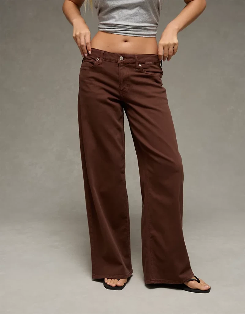 AE Dreamy Drape Stretch Low-Rise Ultra Wide-Leg Pant