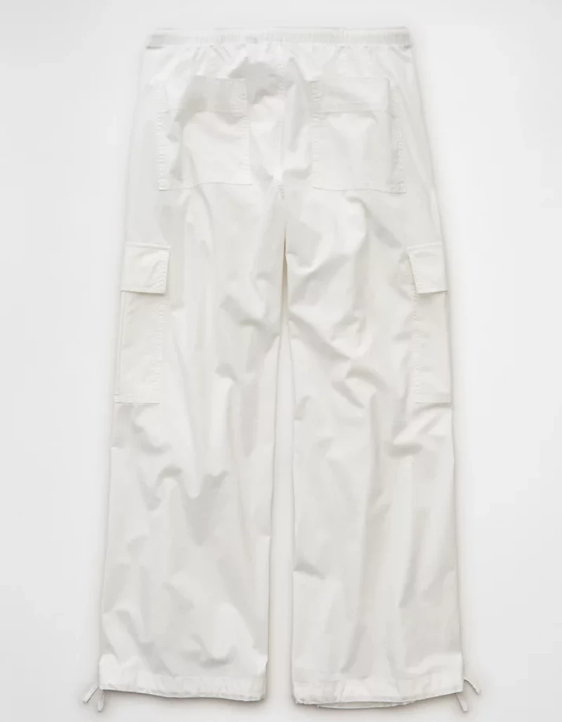 Pantalon parachute de style cargo à taille basse AE