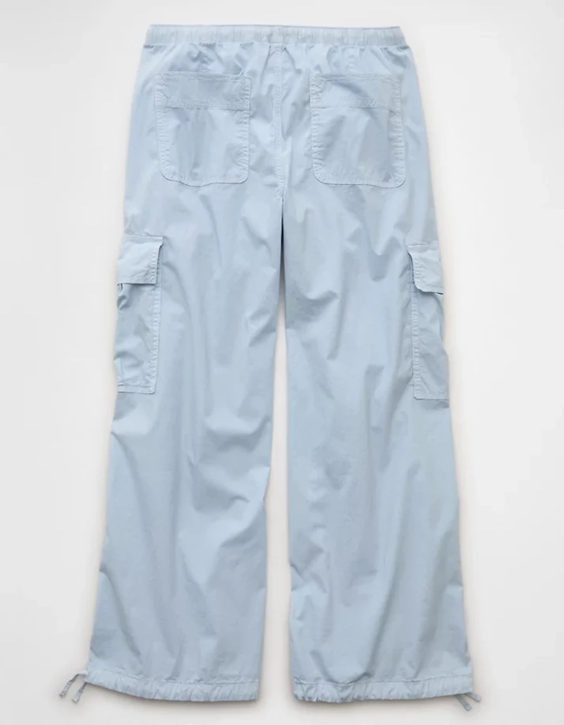 Pantalon parachute de style cargo ample à taille basse AE