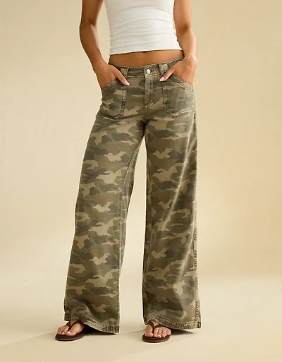 AE Dreamy Drape Stretch Low-Rise Ultra Wide-Leg Pant