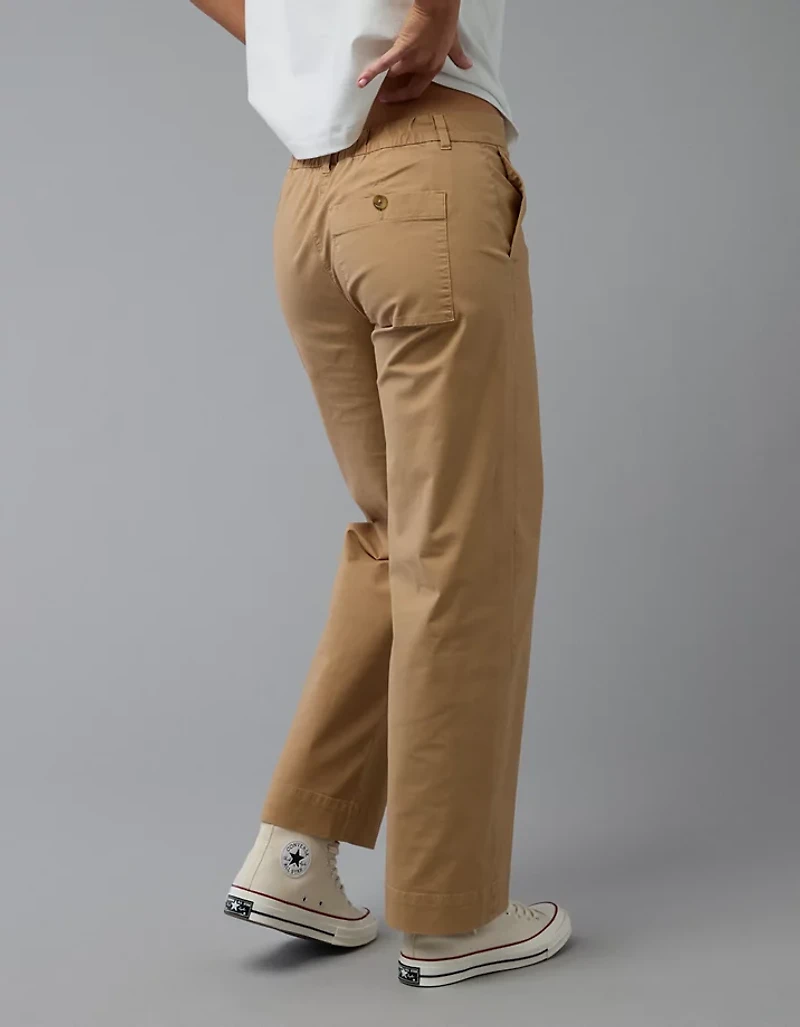 AE Stretch Stovepipe Khaki Pant