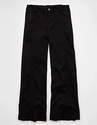 Pantalon convertible à jambe très large et taille mi-basse extensible AE