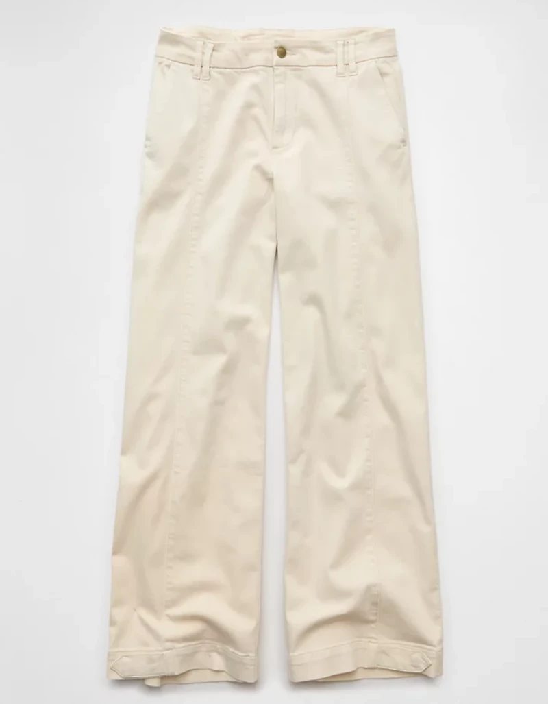 AE Stretch Mid-Rise Ultra Wide-Leg Convertible Trouser