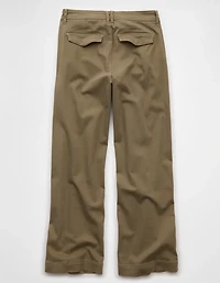 AE Stretch Low-Rise Ultra Wide-Leg Convertible Trouser