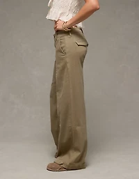 AE Stretch Low-Rise Ultra Wide-Leg Convertible Trouser