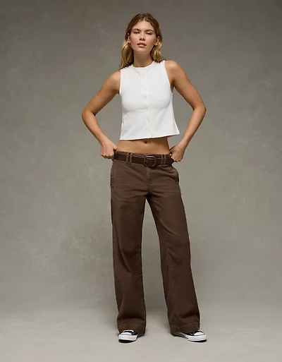 AE High-Waisted Wide Leg Trouser