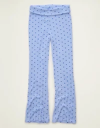AE Luxe Plush Waffle Foldover Flare Pant