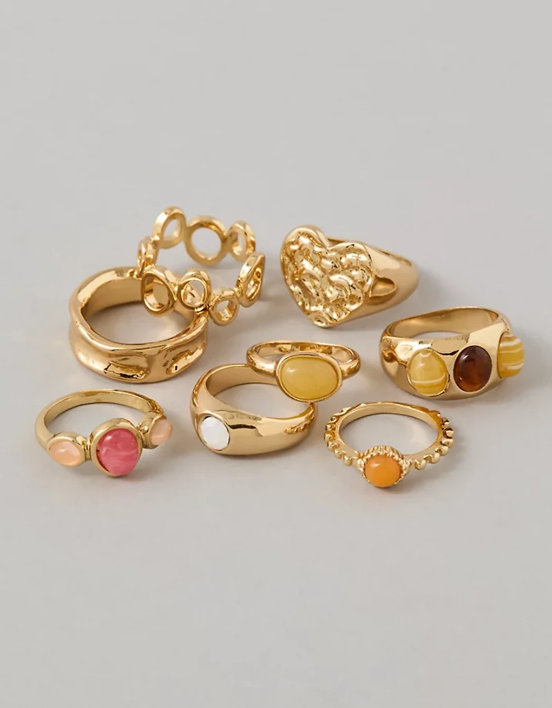 AE Neutral Stone Rings 8-Pack