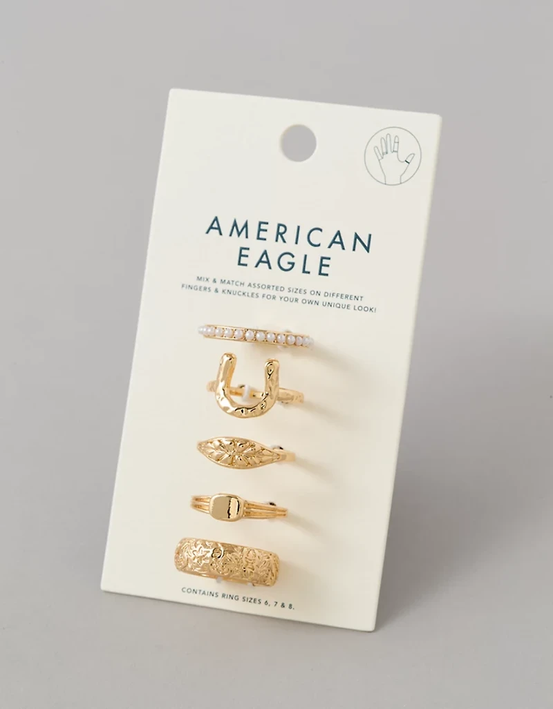 AE Ensemble de 5 bagues western