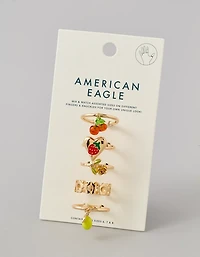 Ensemble de 5 bagues fruit AE