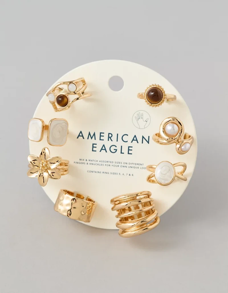 AE Floral Rings 8-Pack
