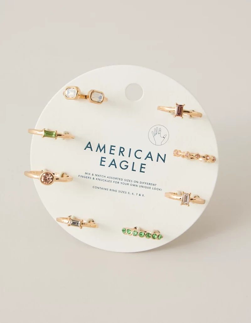 AE Delicate Rings 8-Pack