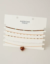 AEO Resin Heart Choker 5-Pack