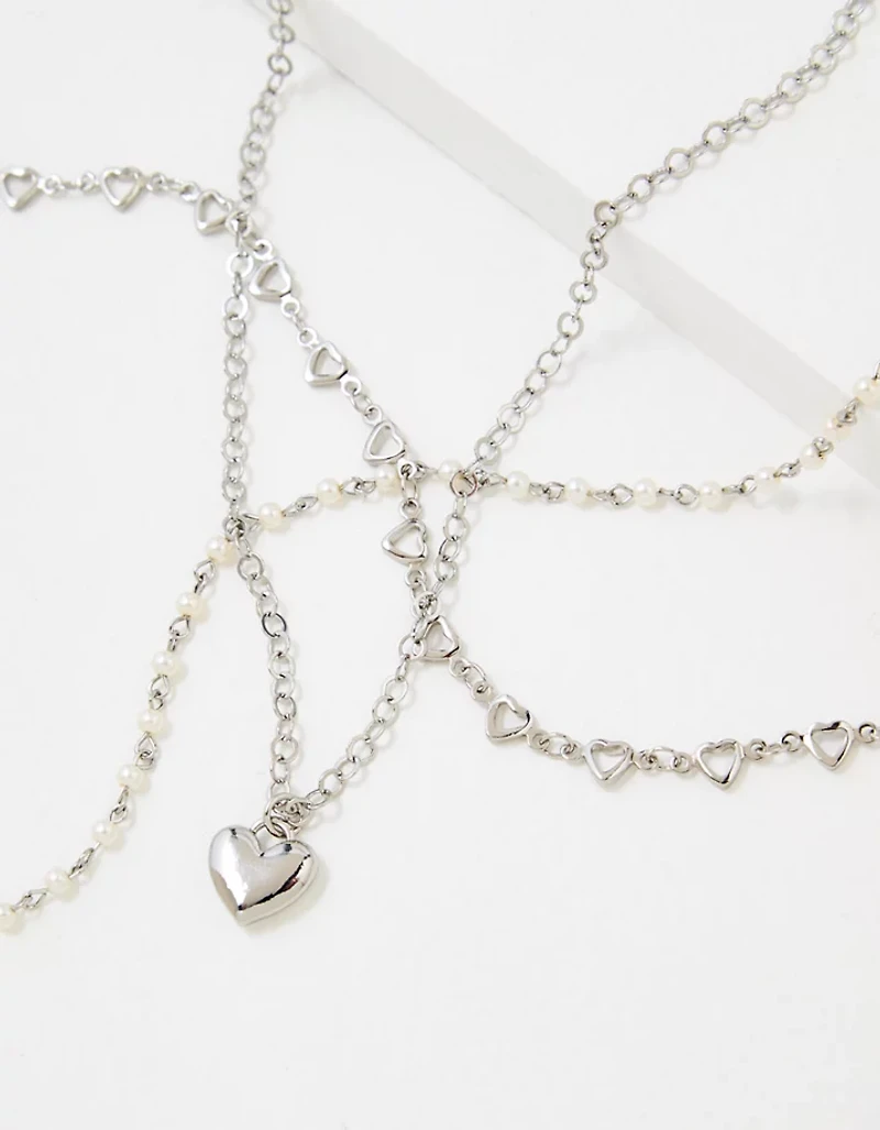 AEO Heart Necklace 3-Pack