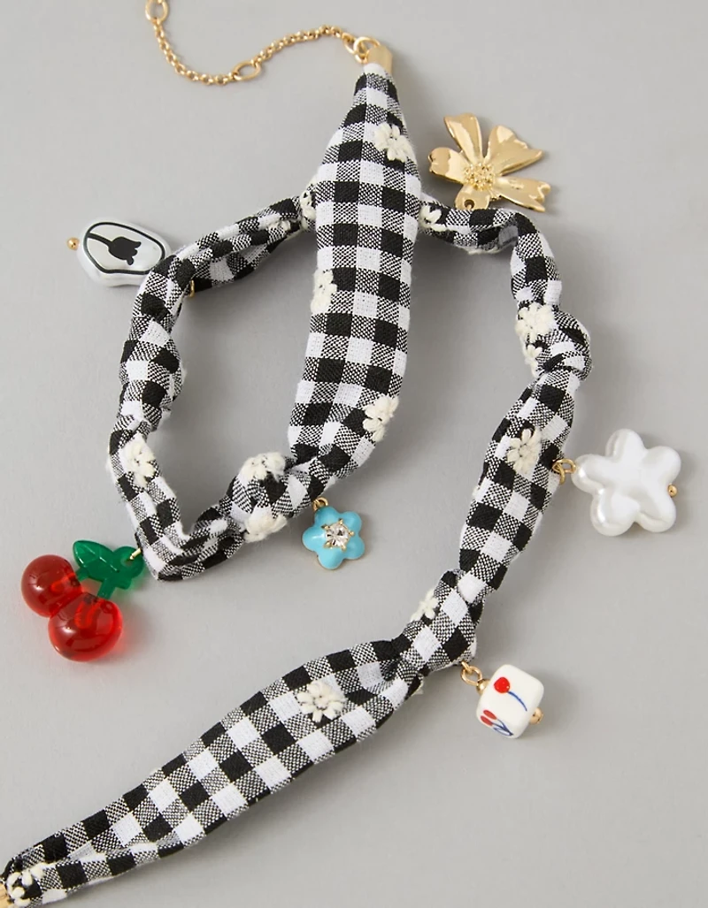 Collier à breloque en guingan AEO