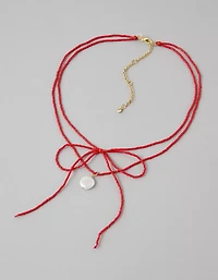 Collier avec boucle rouge AEO