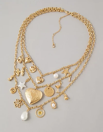Collier en couches à breloque AEO