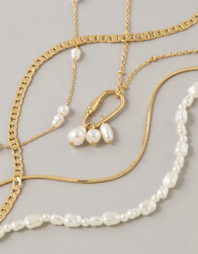 AE Heart & Pearl Necklace 5-Pack