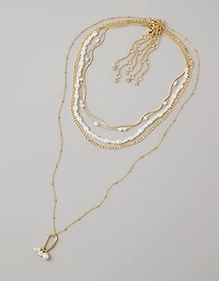 AE Heart & Pearl Necklace 5-Pack