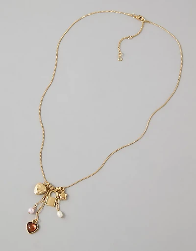 Collier à breloque en grappe AE