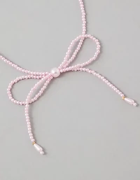 Collier avec boucle et perle AE