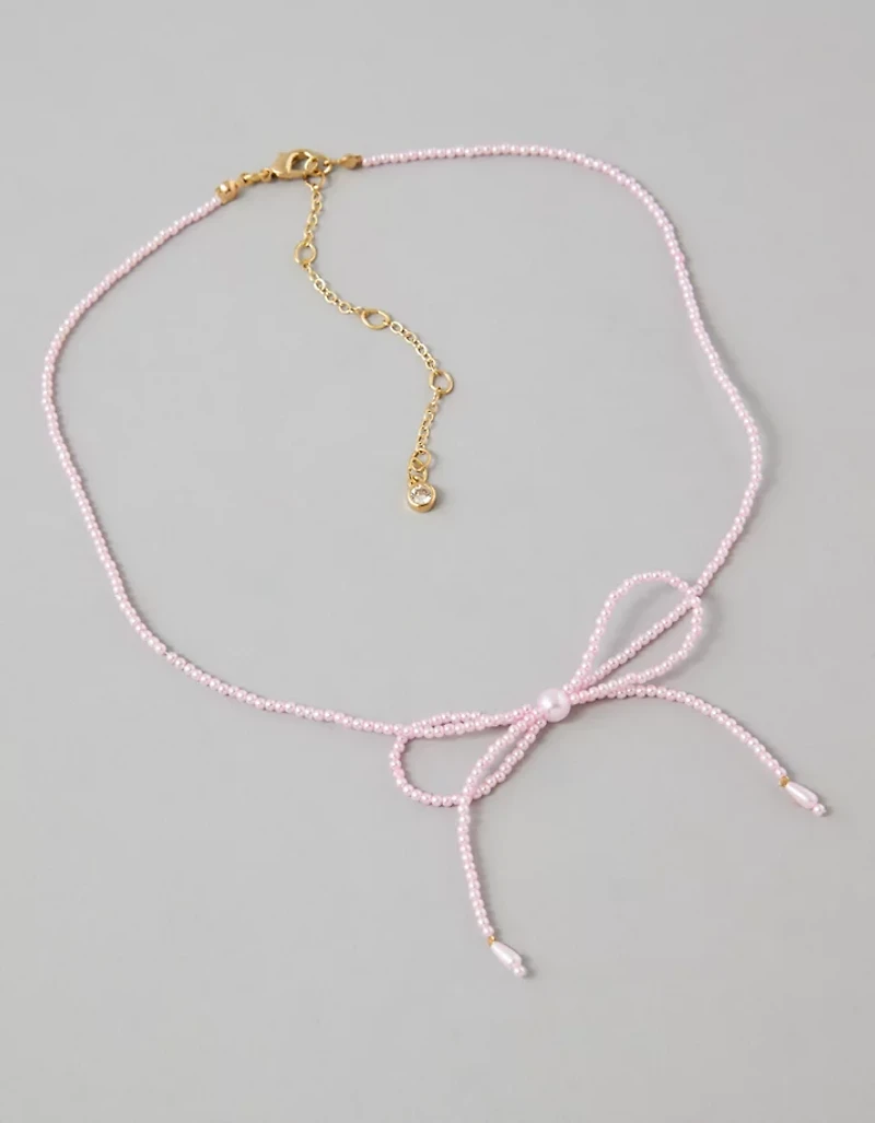 Collier avec boucle et perle AE