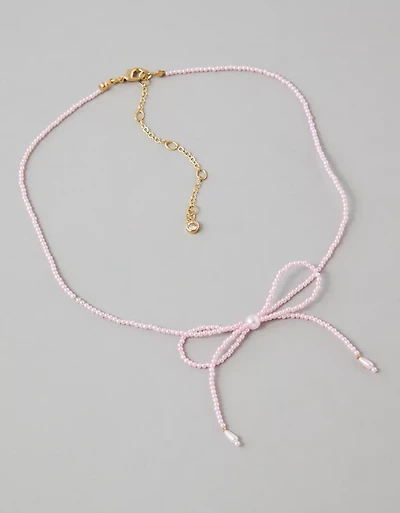 Collier avec boucle et perle AE