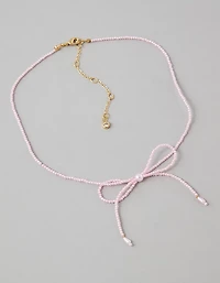 Collier avec boucle et perle AE