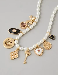 AE Pearl Charm Necklace