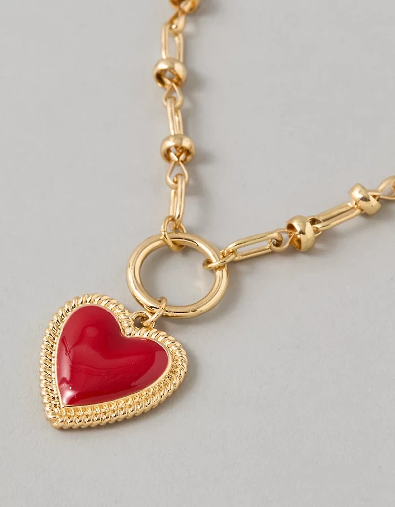 AE Red Heart Necklace