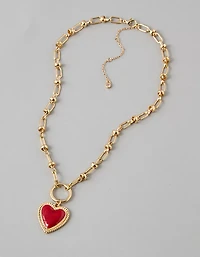 AE Red Heart Necklace